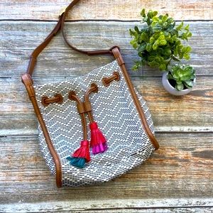 Fossil Crossbody Cinch Tassel.